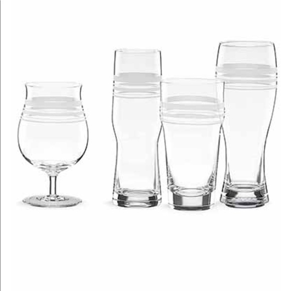kate spade Accessories - NWT Kate Spade Beer Glass Set | Library Stripe